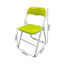 zvcv Sedia Pieghevole Sedia Pieghevole Sedia da scrivania Portatile con Schienale da Campeggio per Il Tempo Libero Verde Brillante