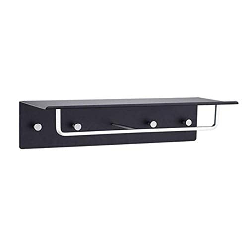 Semplicità Elegante Scaffale a Muro Scaffale Galleggiante Scaffali Porta Asciugamani Spazio in Alluminio Asciugamano da Bagno Pezzi Appesi Non Arrugginisce Ingresso Del Bagno in Metallo, 3 Colori, H