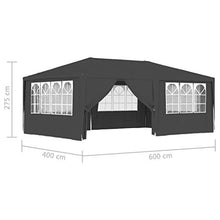 Goliraya Gazebo Professionale con Pareti Tendone per Feste 4x6 m/4x4 m 90 g/m² Impermeabile Protezione UV Tenda Giardino Sagre Eventi Mercati Esterno Disponibile in Tanti Colori Diversi