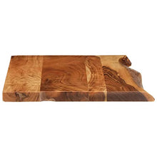 vidaXL Legno Massello di Acacia Piano per Lavabo Bagno Ripiano per Lavello Rustico Mensola per Lavandino Accessori per Bagno 80x55x3,8 cm