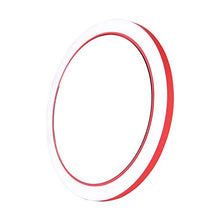Specchio Cosmetico con Specchio per Trucco da 4 Pollici con Luci, Specchio Cosmetico Professionale da Viaggio, Specchio Tascabile Multifunzione con Base di Ricarica Wireless per iOS E Andriod P (Red)