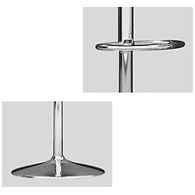 XINGLEI Sgabelli da Bar con Schienale Basso, Alzata a Gas Girevole Regolabile, poggiapiedi e Base cromati per Bar per la Colazione, bancone, Cucina e sgabelli da casa (Color : Beige, Size : 40~53m)