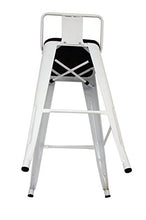 La sedia spagnola Tólix Set di sgabelli con Schienale, Legno, Bianco, 53.50x52x73 cm, 2 unità