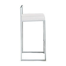 Wink design, Newport News, Set Due Sgabelli Bar, Finta Pelle, Bianco