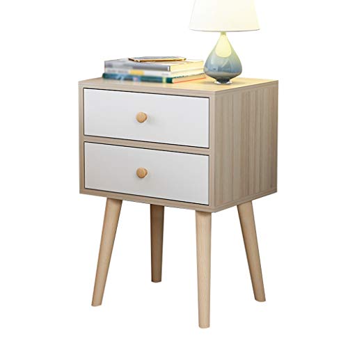 Comodini Decorazione Assemblea Addensare Domestica di Legno Solido Doppio pompaggio Corridoio Bagno Camera da Letto Soggiorno Locker Multifunzione 40X30X58cm MUMUJIN (Color : Oak)