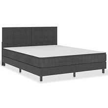 SKM Letto a Molle Grigio Scuro in Tessuto 160x200 cm (69.03kg)