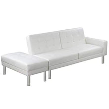 tuduo divano letto dimensioni del Poggiapiedi 83 x 44 x 40 cm (L x L x H) in pelle artificiale divano poltrona per tutto in offrant un spazio di sedile confortevole bianco Canape Camera