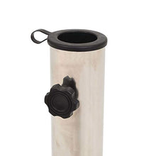 vidaXL Base per Parasole Rettangolare Robusta Stabile Elegante con Adattatori Supporto per Ombrellone in Granito 25 kg Tubo in Acciaio
