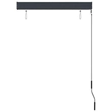 FAMIROSA Tenda a Rullo per Esterni 100x250 cm Blu e Bianca