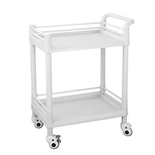 Carrello Medico di Bellezza A Doppio Strato, Veicoli per Strumenti Multifunzione, Carrelli per Ambulatori in Plastica per Addominali, Carico 120 kg