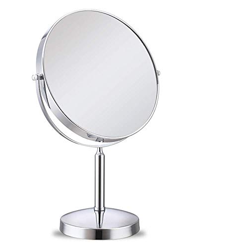 qazxsw Specchio per medicazione ingrandente 1X bifacciale Stile Europeo Specchio Rotante Rotante da 360 Gradi Specchi per Camera da Letto Bagno Signore Make up Tools