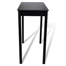 Festnight Tavolo con Sgabelli Imbottite Bar Set Tavolino con 2 Sgabelli Nero