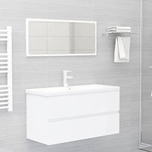 vidaXL Set Mobili da Bagno 2 pz Rovere Sonoma in Legno Multistrato
