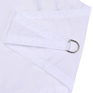 YTQ Ombreggiatura A Vela Triangolo da Giardino Telo Parasole Impermeabile Resistente al Sole per Patio Piscina All'aperto Giardino con Occhiello E Tre Corde Colore Multiplo 3x3x3M(Color:Bianca)