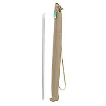 BAKAJI Ombrellone da Mare Spiaggia Giardino Diametro 220 cm con Palo in Alluminio 32mm Struttura a 16 Stecche in Fibra di Vetro e Rivestimento in Tessuto Poliestere 200g Anti UV Colore Beige
