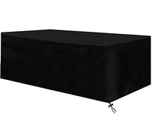 Copertura per mobili da Giardino, Tutte Le Taglie Copertura Tavolo Esterno Rettangolare, Telo Copri Impermeabili per Tavolo e Sedie da Antivento/UV/Impermeabile, Resistente allo Strappo Oxford