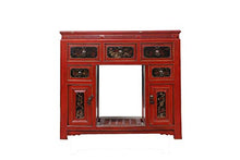 Yajutang - Credenza dipinta a mano, colore: rosso