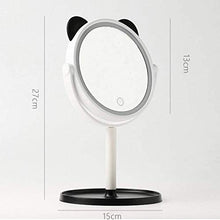 Specchio Il Trucco, Specchio Trucco Portatile a LED Specchio Il Trucco con lampascatola immagazzinaggio Desktop Specchio a LED Specchio Trucco Touch Screen Portatile Semplice Trucco, rasatura e Cur