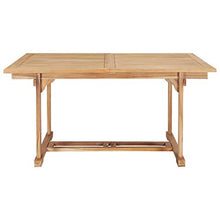 vidaXL Legno Teak Tavolo Pranzo Allungabile (150-200) x100x75 cm Arredo Esterni