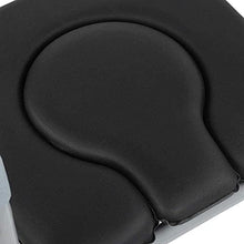 zvcv Utile Comodino Pieghevole Sedia da Toilette Sedia da Bagno Niture Anziani con braccioli e Sedile Imbottito, tavolino Regolabile in Altezza