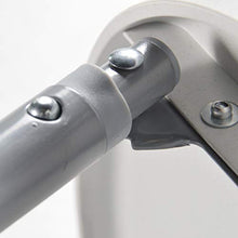 DRULINE Sgabello Bar Pieghevole in Metallo Altezza Seduta 70,5 cm Bianco Grigio - Bianco, 1x