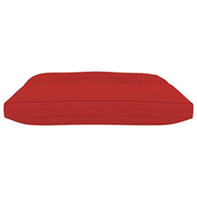 vidaXL Cuscino per Pouf su Pallet Rosso in Tessuto