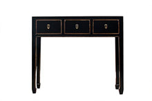Yajutang China Siedeboard nero con bordi in legno naturale laccato lucido