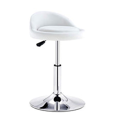 Ljings Sgabelli da Cucina Sedie da Pranzo, Sgabello da Bar Girevole Regolabile di semplicità Moderna, con Schienale Arrotondato E Base Cromata,G