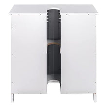 EUGAD Armadietto Sottolavabo Mobiletto sotto Lavandino per Bagno con Due Ante in Legno 0117WY