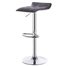 WOLTU® BH28gr-4 Sgabelli da Bar Sedia cucina Alta con Poggiapiedi Similpelle Cromato Regolabile Girevole Moderni Classici Grigio Coppia Set 4