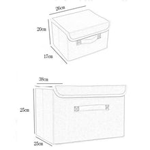 NLIAN- Confezione da 2 Scatole Pieghevoli con Coperchio, Cubi Portaoggetti in Cotone E Lino Organizzatori for Ripiani for Giocattoli Scaffali Carte Libri Libri ECC Verdi