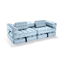Pigro Felice 921986-AZURBLUE Modul'Air Luxury Inflatable Sofa Set Piscina Galleggianti, Blu Azur