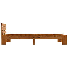 BIGTO - Struttura per letto in legno di pino massello, per camera da letto, stile C, colore marrone miele, 100 x 200 cm