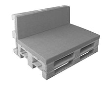 Herbag - Cuscino per Pallet Premium, con Cerniera, Rivestimento Lavabile, 120 x 80 cm, Colore: Grigio mélange