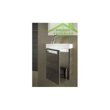 Kit Mobile lavabo RIHO & SLIMLINE SET 60 in legno laccato satinato opaco, 60 x 38 a 60,5 cm