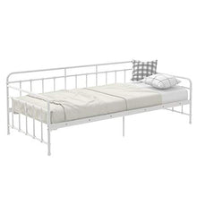 Daybed - Telaio letto in metallo con rete a doghe in metallo, per letto degli ospiti, 90 x 200 cm, colore: Bianco
