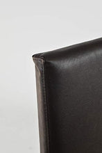 t m c s Tommychairs - Set 2 sgabelli bassi modello Luisa per cucina e bar, struttura in legno di faggio color Wengé, Seduta e Schienale Imbottiti e Rivestiti in pelle artificiale marrone