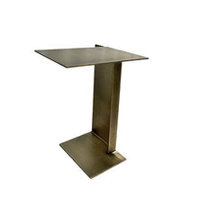 Jcnfa-Tavoli Tavolo Laterale Laterale del Computer Portatile da tavola da tavola, tavolino in Acciaio Inossidabile (Color : Gold, Size : 13.77 * 13.77 * 19.68in)