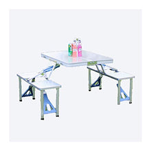 JDJD Tavolini da Esterno Sedia da Tavola Pieghevole All'aperto Camping Tavolo da Picnic in Lega di Alluminio Impermeabile Durable Pieghevole Desk per Tavolo da Spiaggia (Color : Gray)