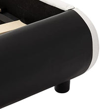 SKM Giroletto con LED Nero in Similpelle 160x200 cm (49kg)