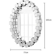 Bathroom mirror Specchio da Bagno Ovale/Specchio Decorativo per Ingresso / 77x105cm / Specchio Tridimensionale retrò per Trucco, Specchio cosmetico per Camera da Letto, Specchio Doccia dell'hotel