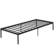 WGYDREAM Letto Struttura Letto Letto Singolo Nero Base per Rete in Metallo Ampio Spazio di Archiviazione per Adulti, Bambini, Bambini, 200x90 Cm