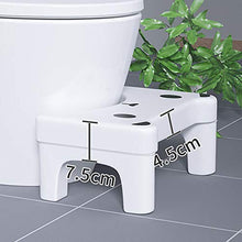 LILI Toilette Accovacciata Sgabello da Bagno Vasino da Bagno con Piedini Antiscivolo Squat Aiuti Stitichezza Pile Sollievo IBS