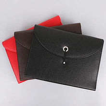 WUXIAOLINDADALA Moda A4 Borsa da Lavoro Uomo Borsa in Pelle da Donna Cartelle di Carta Cartelle Borse a Tracolla 13 Strati Marrone