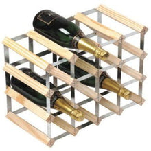 Portabottiglie tradizionale – 16 bottiglie assemblate in rovere chiaro WRKC016 Barprofessional Wine Rack 16 Bottiglie Multicolore