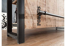 MASSIVMOEBEL24.DE FACTORY #140 Mobile cantinetta in legno di mango e ferro - stampato 120x45x100