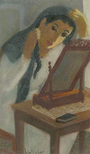 Sulis Fine Art Gösta Bjelkebo (1904-1974) - Firmato & incorniciato Pastello, Donna al Comò