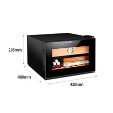 Umidificatori Humidor Armadietto Idratante for Mini Sigari in Legno di Cedro A Temperatura Controllata da 25 Litri Armadietto for Vino for Sigari Alcolico Incorporato for Uso Domestico