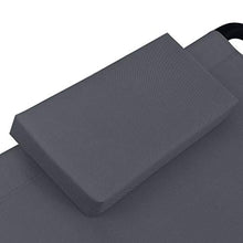 vidaXL Lettino da Giardino Grigio 200x90 cm in Acciaio