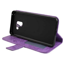 Bear Village® Cover per Samsung Galaxy A8 Plus 2018, Anti Graffio Custodia in Pelle con TPU Interno, Alta qualità Galaxy A8 Plus 2018 Cover con Chiusura Magnetica, Viola